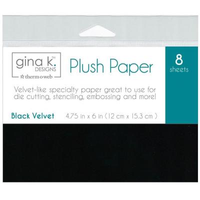 Gina K Designs - Plush Papers Black Velvet